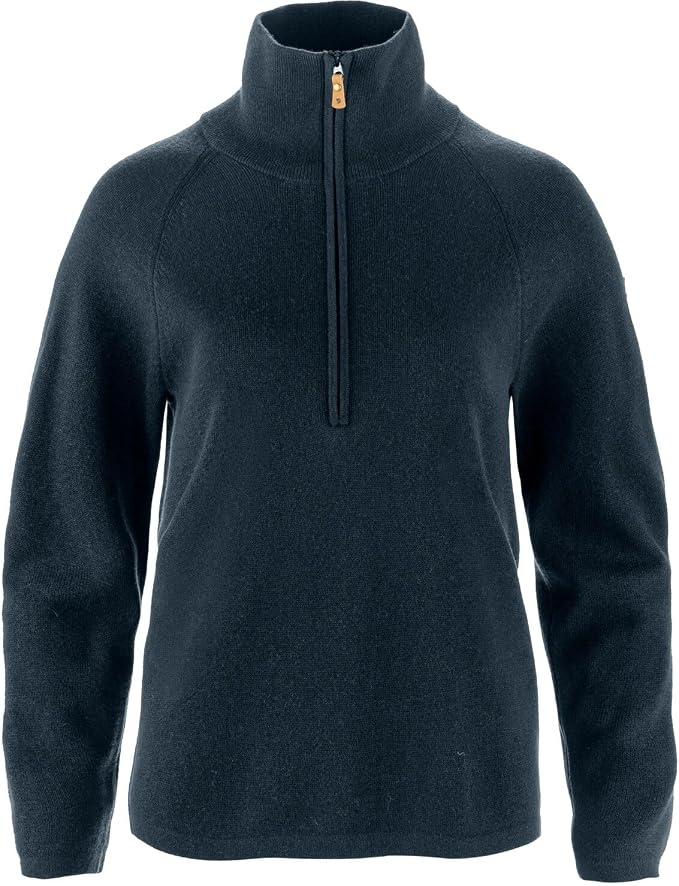 Fjällräven Övik Lite Half Zip Women's Sweater Dark Navy