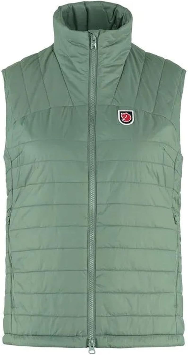 Fjällräven Expedition X-Latt Women's Vest - Water and Wind Resistant, Insulated, Lightweight, Packable - Hiking, Travel Patina Green