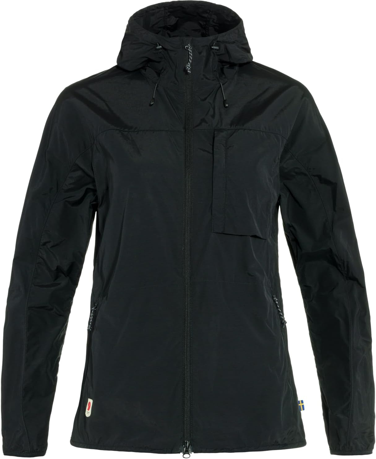 Fjällräven High Coast Wind Women's Wind Jacket - Wind Resistant Shell, Lightweight Fabric, Packable Design - Hiking, Trekking Black