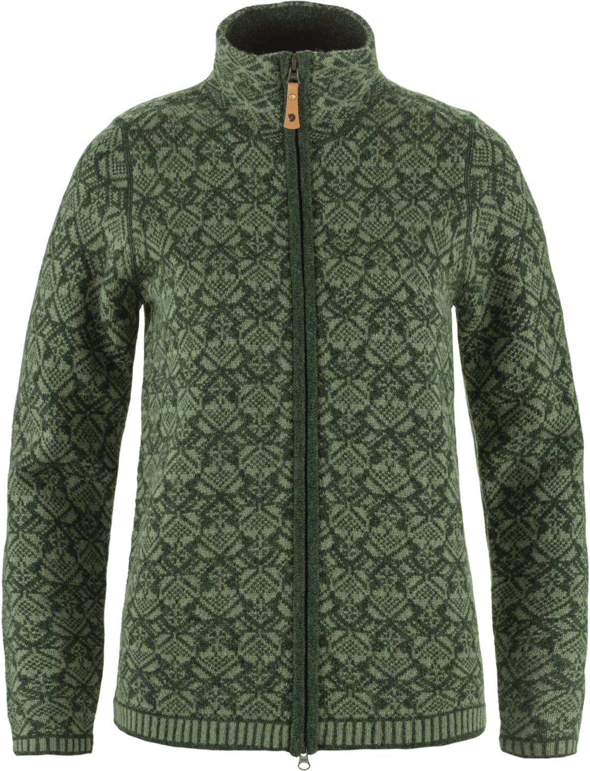 Fjällräven Snow Cardigan Women's Sweater Deep Forest