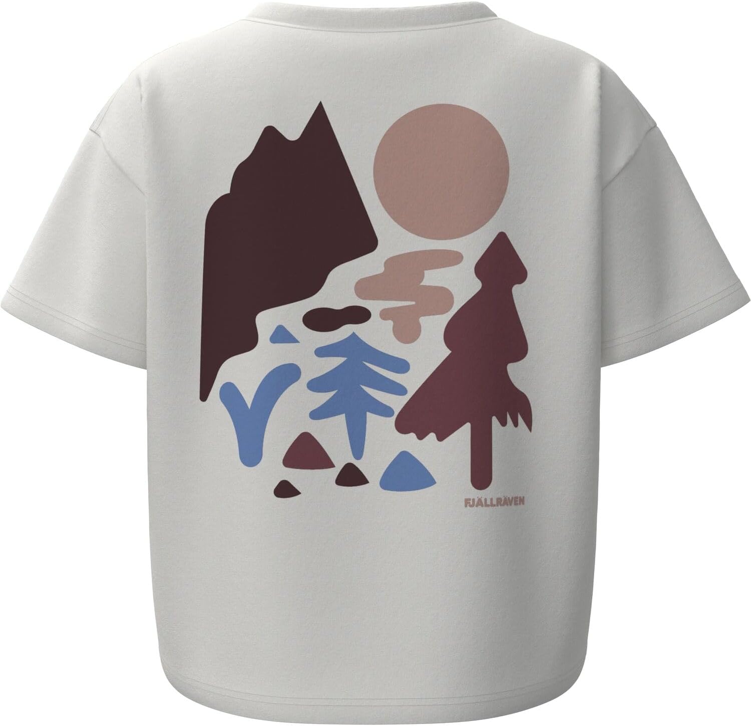 Fjällräven Forest Walk Women's T-Shirt - Breathable, Comfortable, Organic Cotton Fabric, Relaxed Fit - Hiking, Travel Eggshell