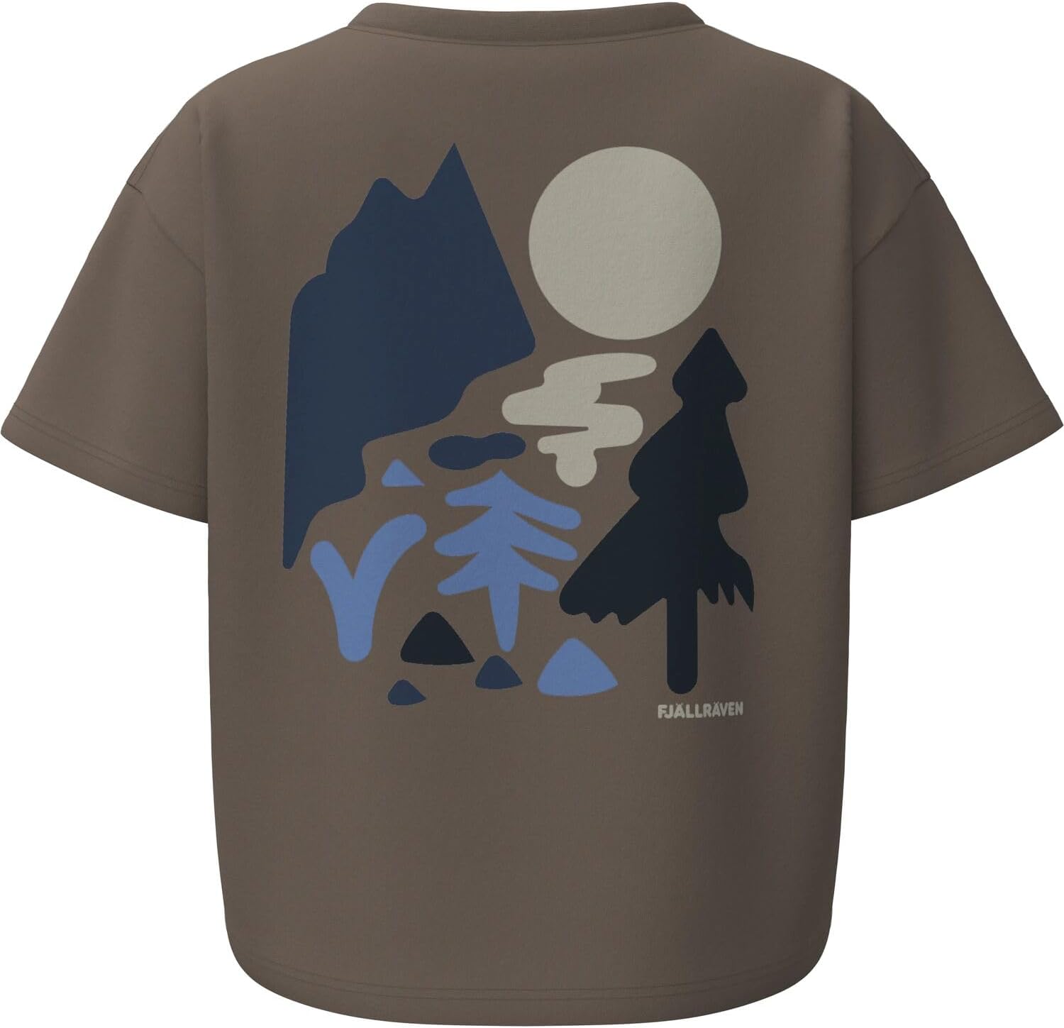 Fjällräven Forest Walk Women's T-Shirt - Breathable, Comfortable, Organic Cotton Fabric, Relaxed Fit - Hiking, Travel Suede Brown