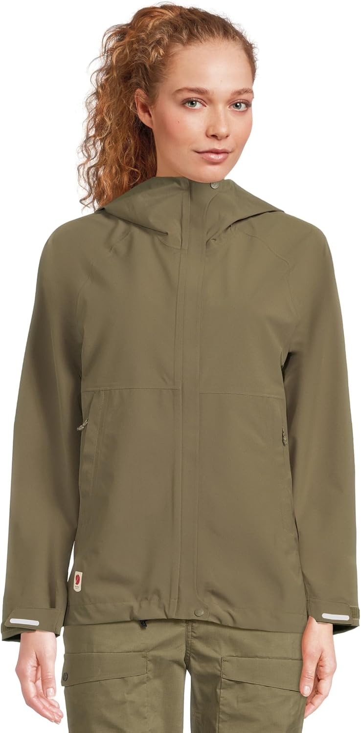 Fjällräven HC Hydratic Trail Women's Shell Jacket - Waterproof, Windproof, Insulated, Breathable Fabric - Hiking, Trekking Laurel Green