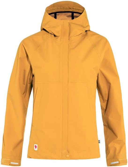 Fjällräven HC Hydratic Trail Women's Shell Jacket - Waterproof, Windproof, Insulated, Breathable Fabric - Hiking, Trekking Mustard Yellow