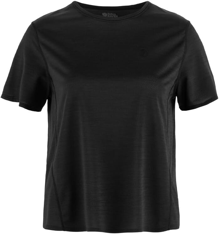 Fjällräven Abisko Lite Women's Short Sleeve Shirt - Comfortable, Lightweight, Breathable Fabric - Hiking, Travel Black