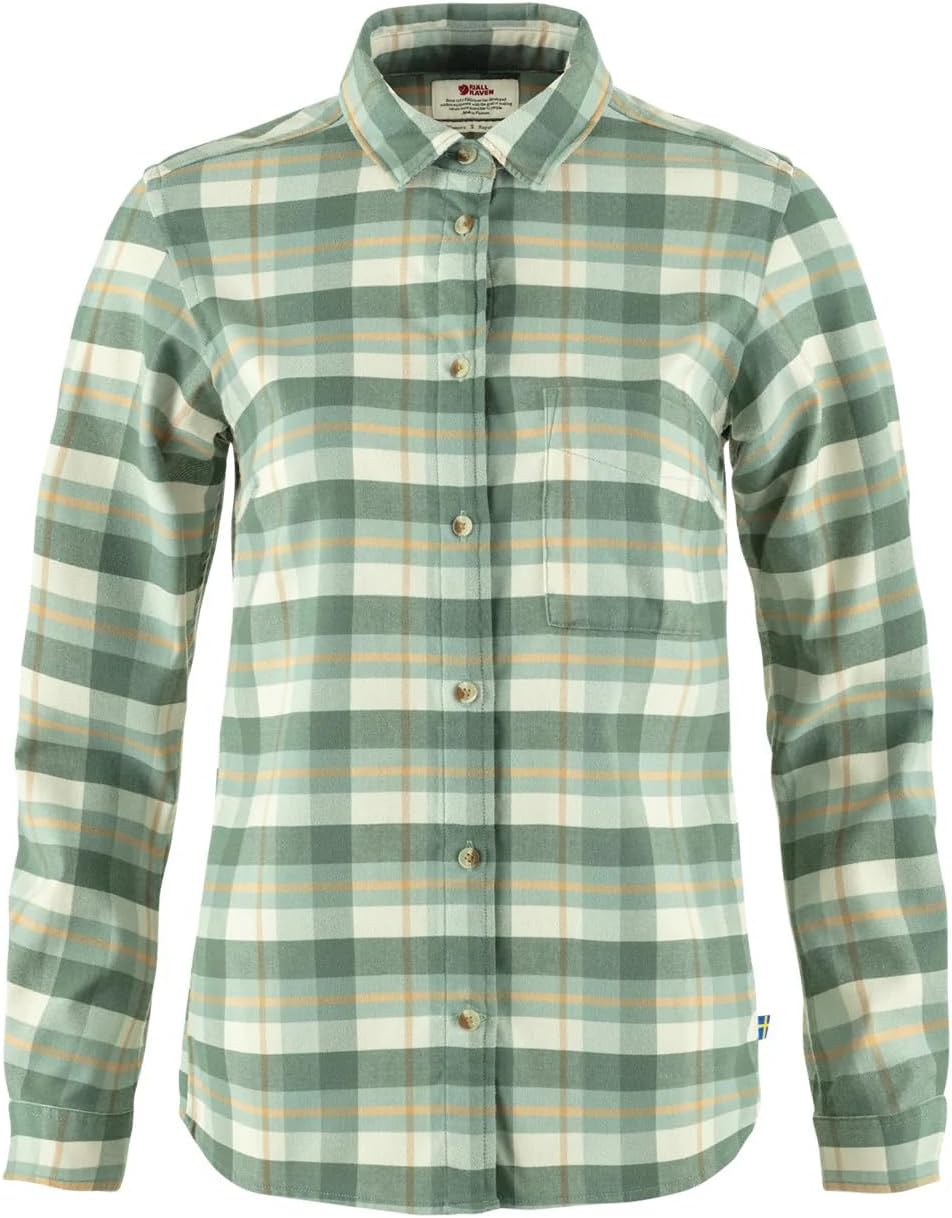 Fjällräven Womens Singi Fjäll Shirt W Patina Green-chalk White