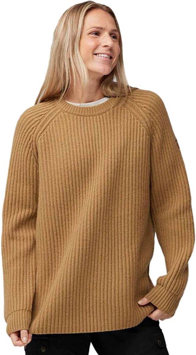 Fjällräven Övik Rib Sweater Women's Sweater Buckwheat Brown