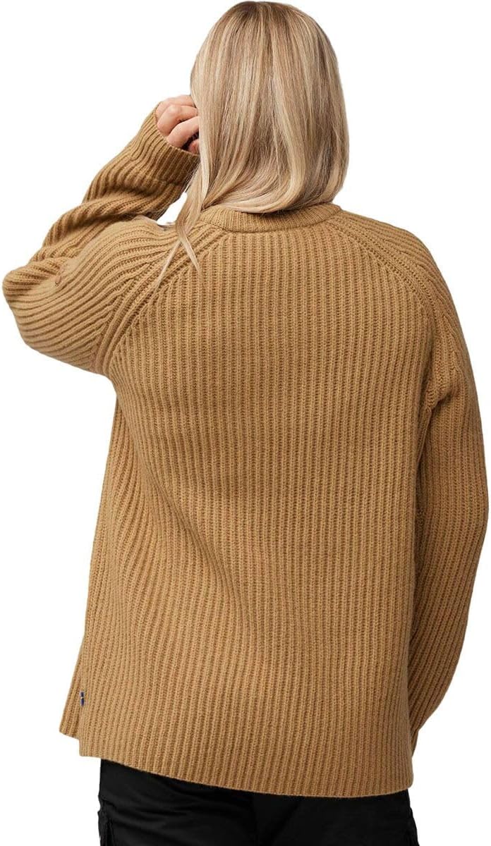 Fjällräven Övik Rib Sweater Women's Sweater Buckwheat Brown