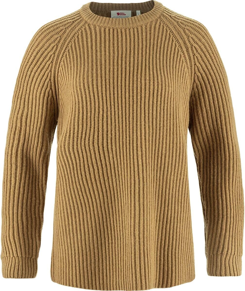 Fjällräven Övik Rib Sweater Women's Sweater Buckwheat Brown