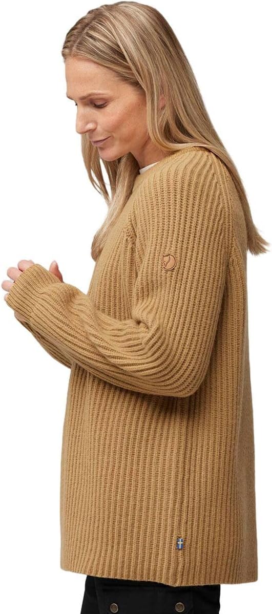 Fjällräven Övik Rib Sweater Women's Sweater Buckwheat Brown