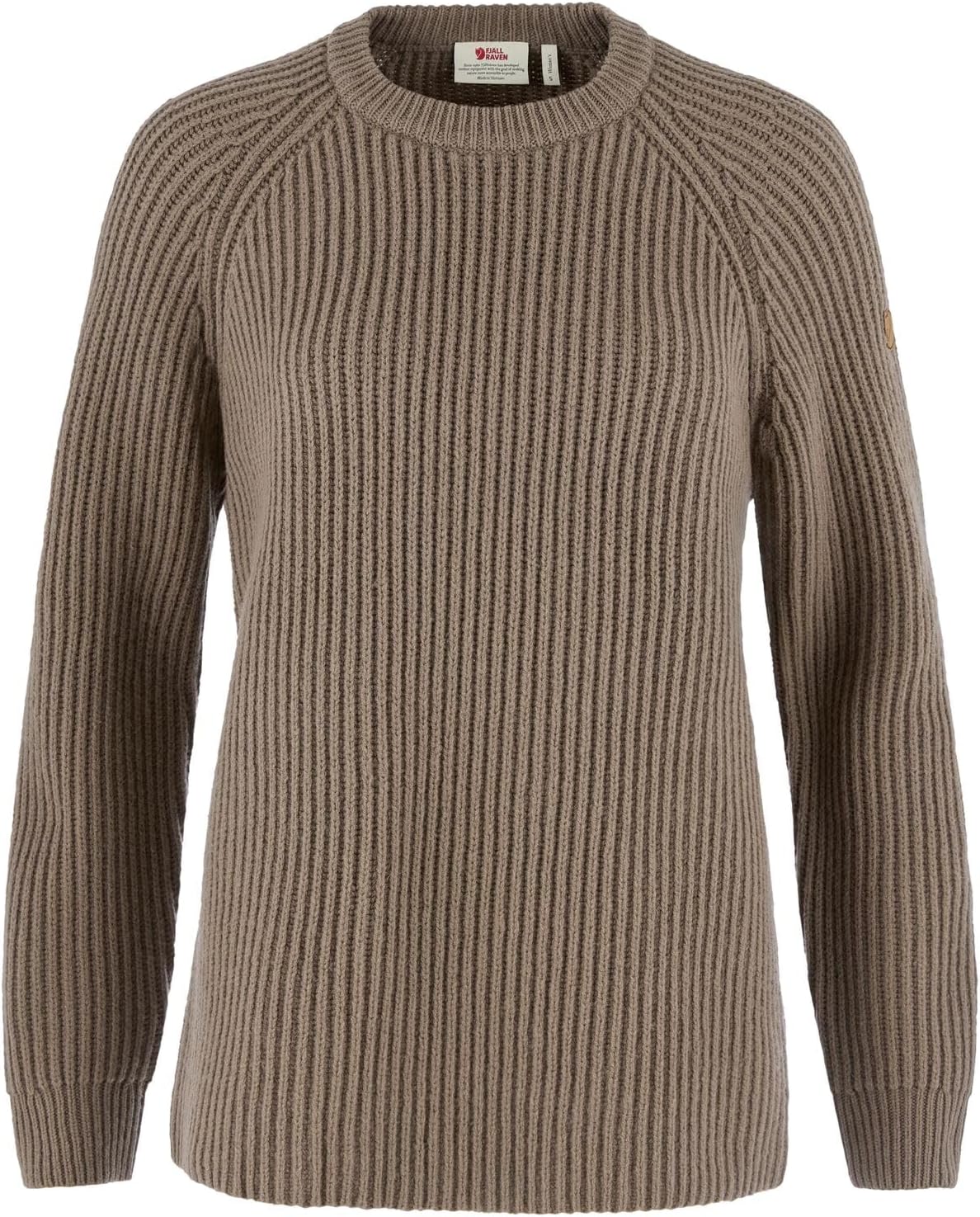 Fjällräven Övik Rib Sweater Women's Sweater Suede Brown