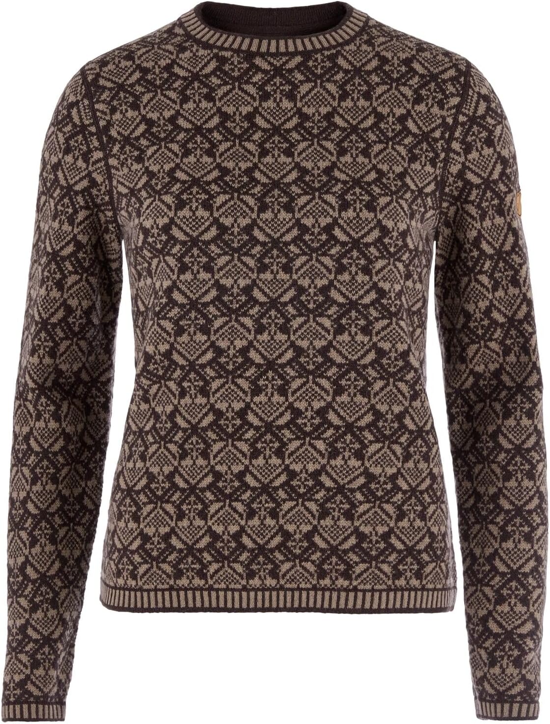 Fjällräven Snow Round Neck Sweater Women's Sweater Suede Brown
