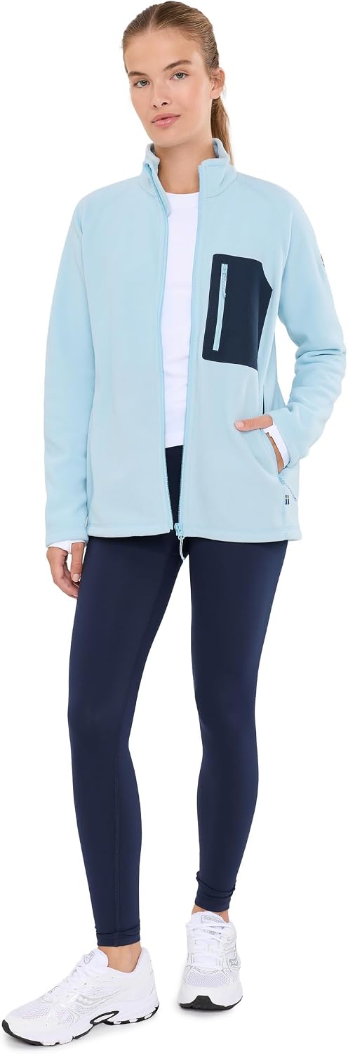 Fjallraven Kaipak Women's Fleece Full-Zip Midlayer Breeze Blue/Navy