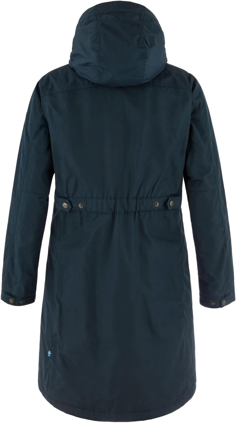 Fjallraven Kiruna Hydratic Padded Women's Insulated Parka Jacket Dark Navy