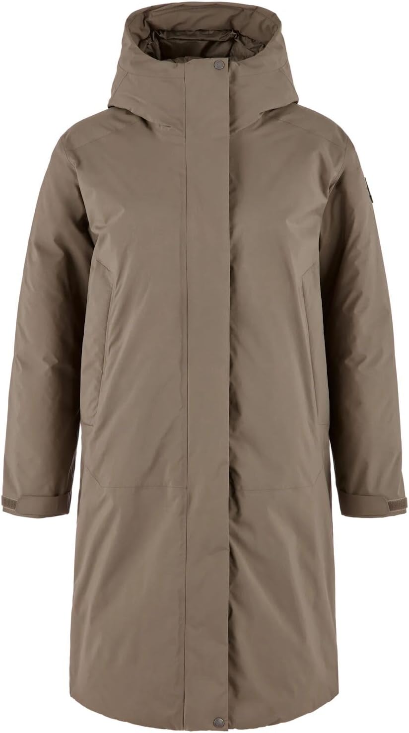 Fjallraven Ovik GTX Padded Women's Insulated Parka Jacket Suede Brown