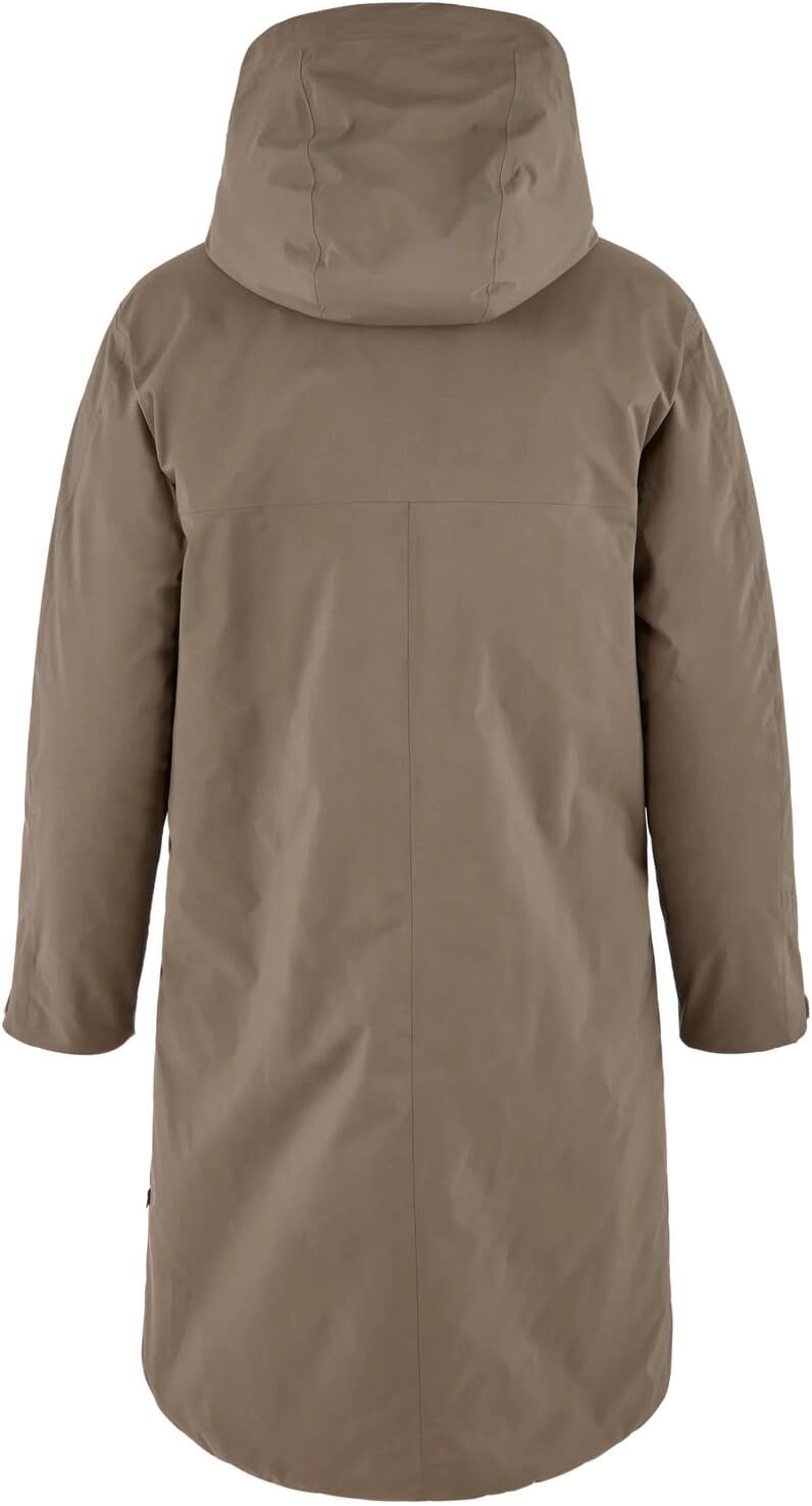 Fjallraven Ovik GTX Padded Women's Insulated Parka Jacket Suede Brown