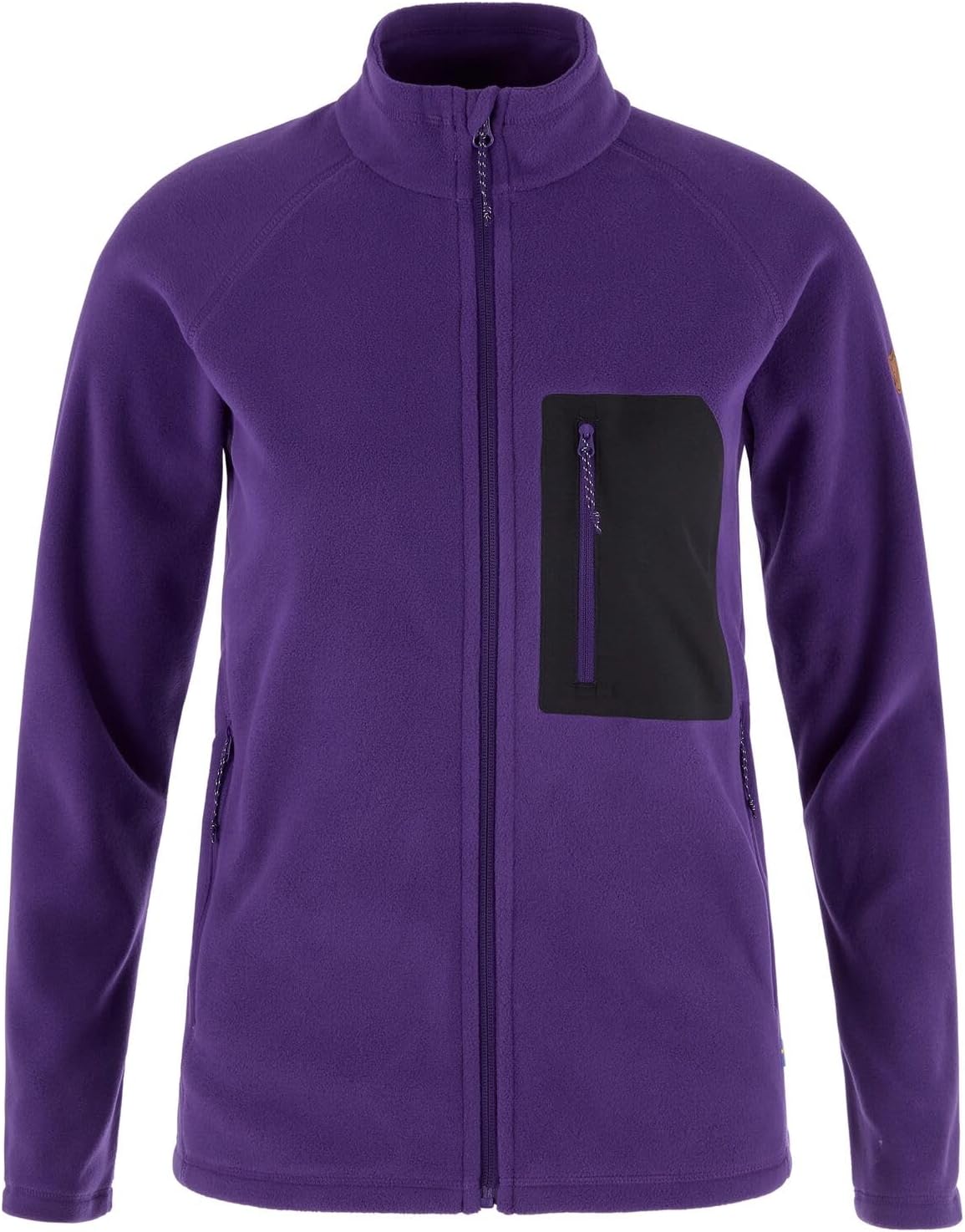 Fjallraven Kaipak Women's Fleece Full-Zip Midlayer Dark Violet/Black