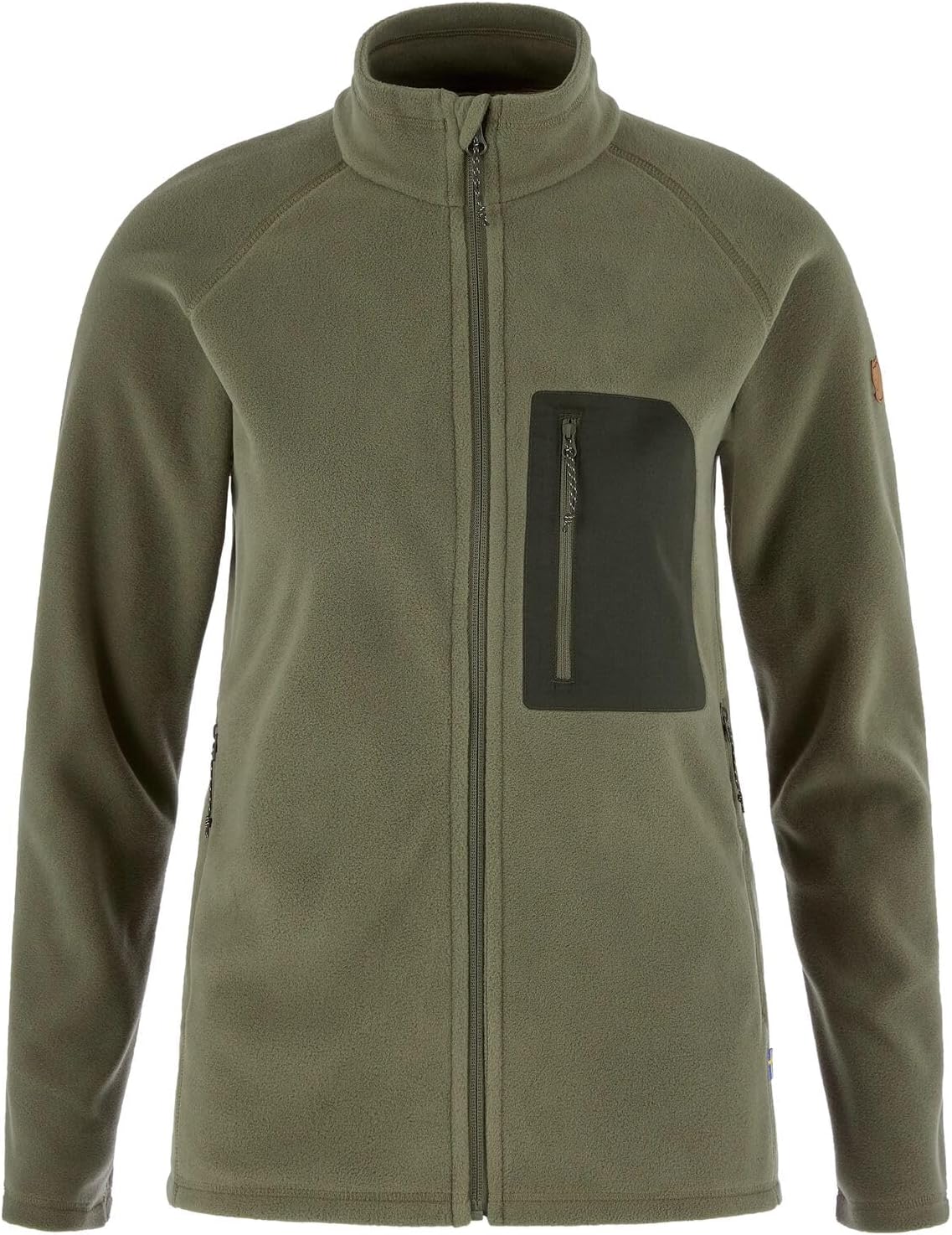 Fjallraven Kaipak Women's Fleece Full-Zip Midlayer Laurel Green/Deep Forest