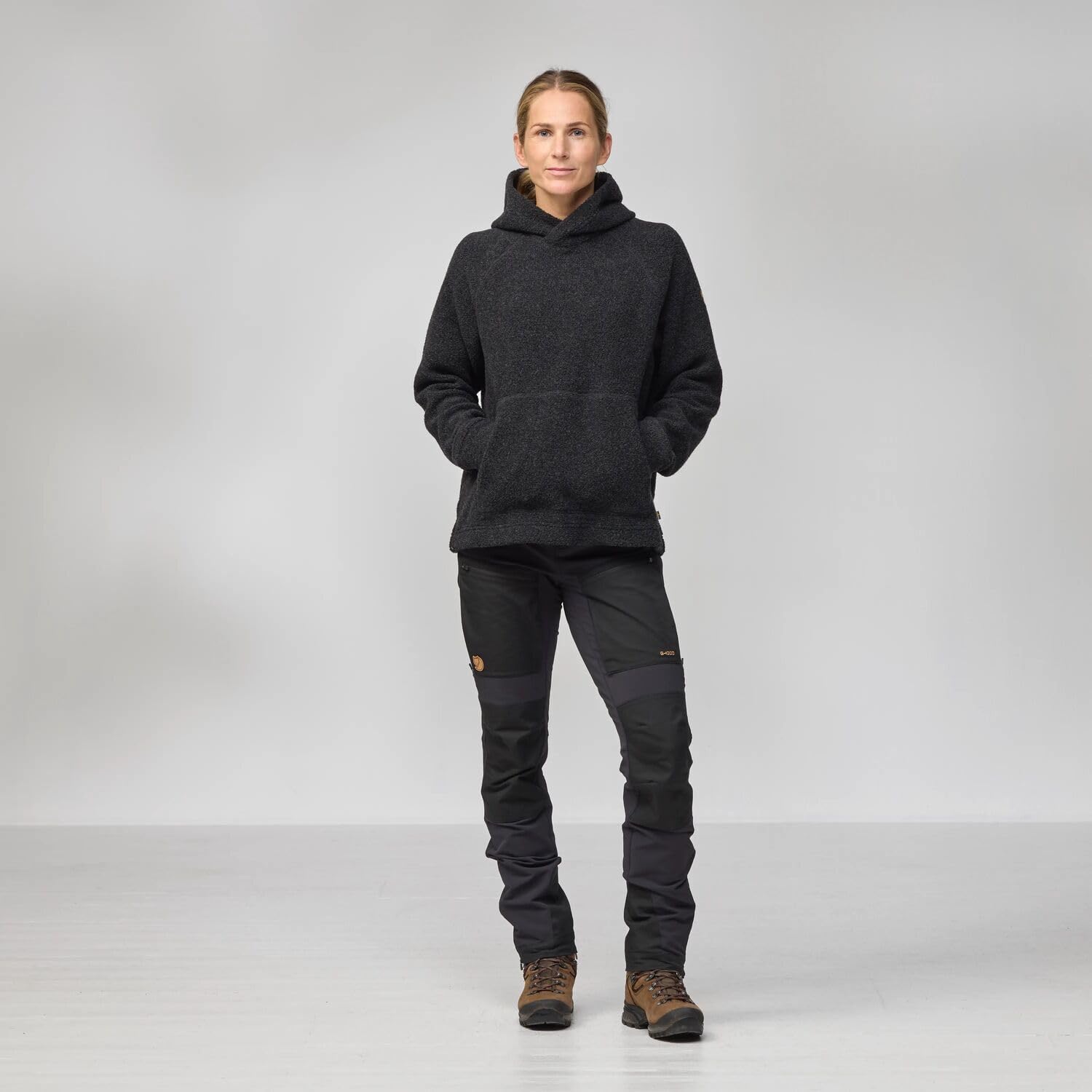 Fjallraven Kaitum Women's Fleece Full-Zip Midlayer Hoody Dark Grey