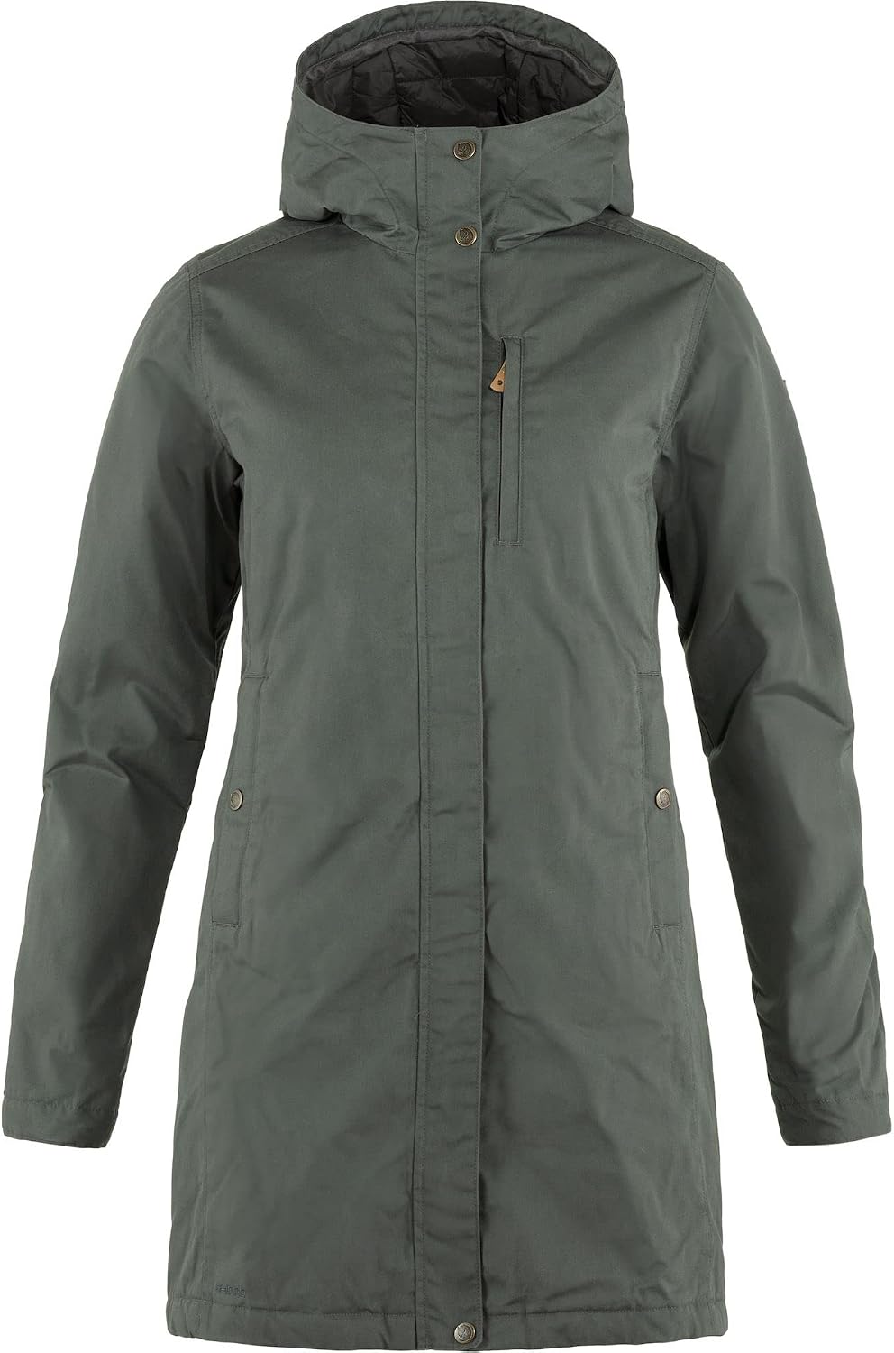 Fjällräven Kiruna Padded Parka Women's Coat - Warm Insulated Durable Winter Jacket for Outdoor Everyday Wear Basalt