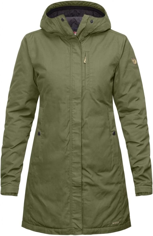 Fjällräven Kiruna Padded Parka Women's Coat - Warm Insulated Durable Winter Jacket for Outdoor Everyday Wear Green