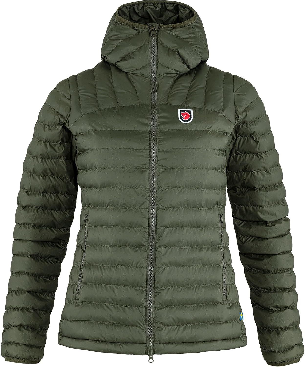 Fjallraven Expedition Latt Women's Insulated Full-Zip Midlayer Hoody Deep Forest