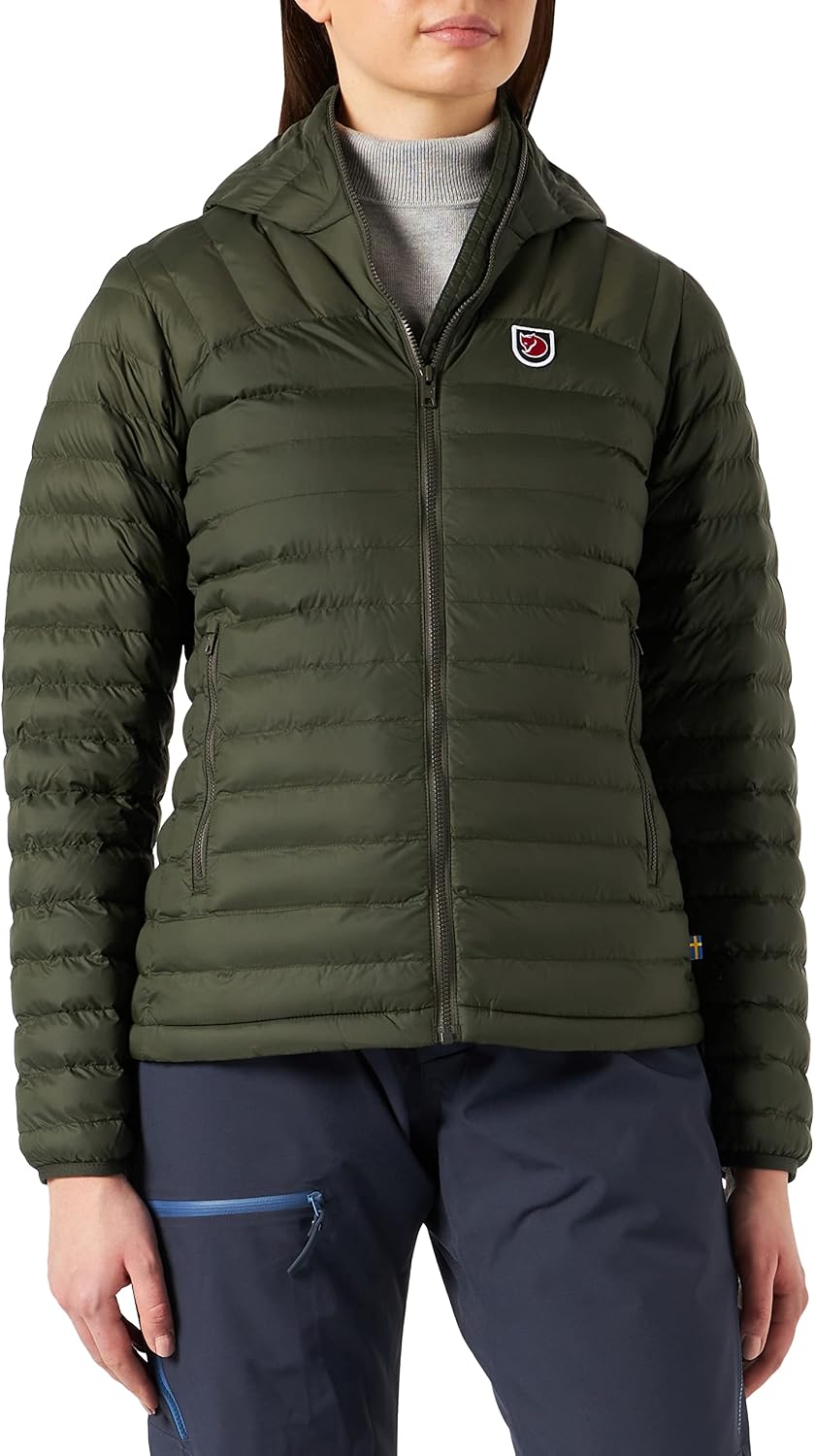 Fjallraven Expedition Latt Women's Insulated Full-Zip Midlayer Hoody Deep Forest