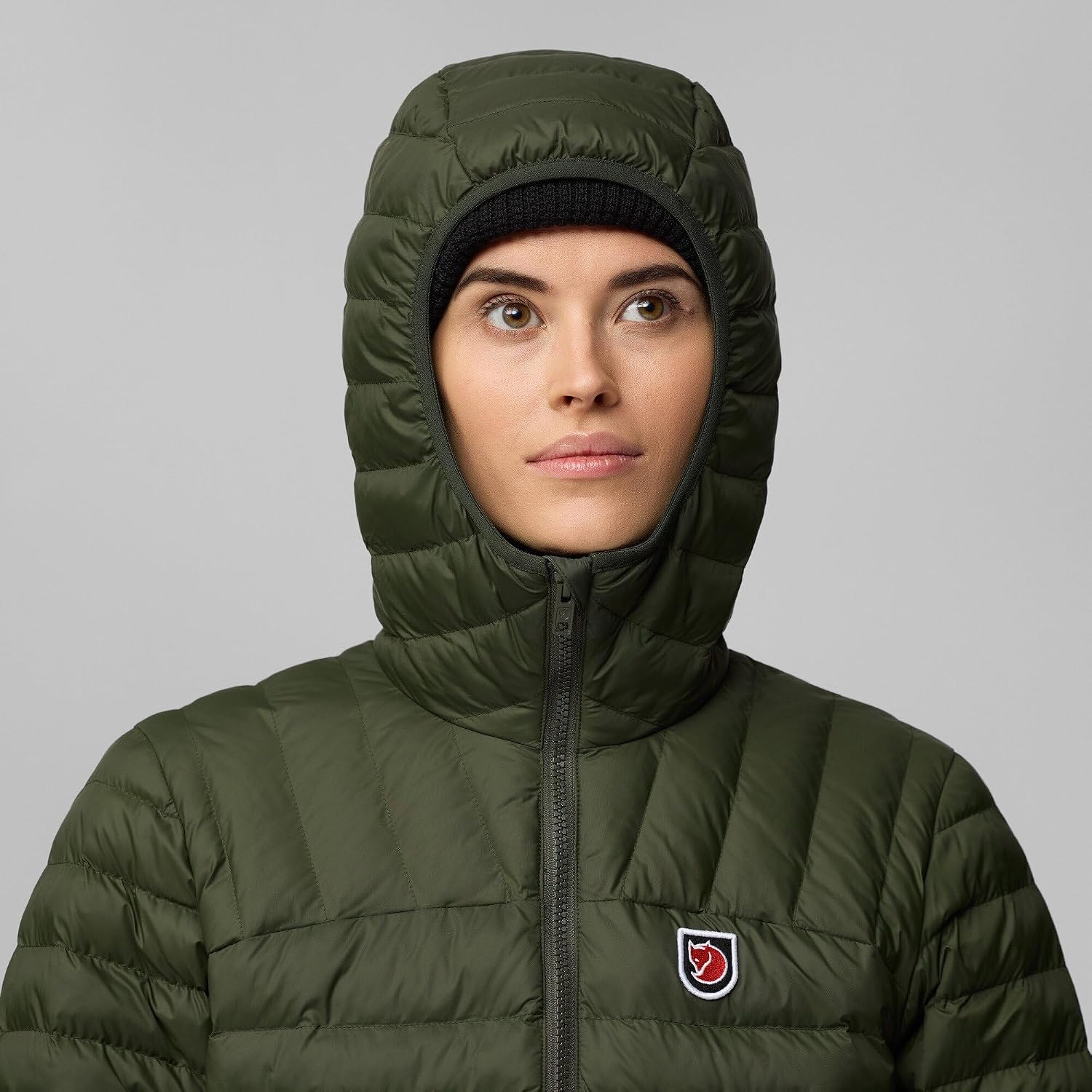 Fjallraven Expedition Latt Women's Insulated Full-Zip Midlayer Hoody Deep Forest