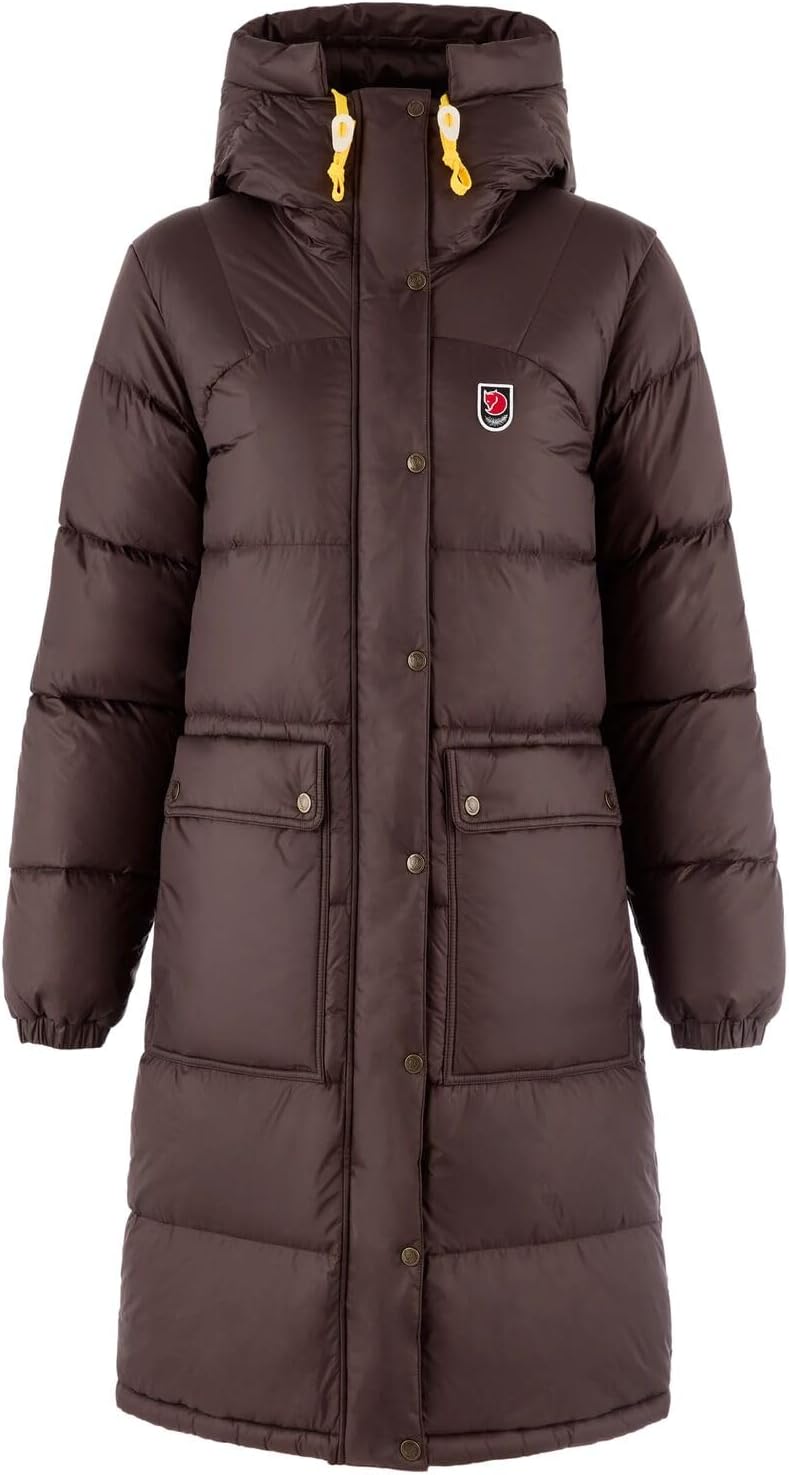 Fjallraven Expedition Long Down Women's Insulated Jacket - Water Resistant Dark Oak