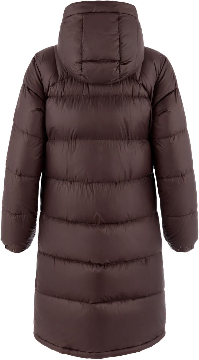 Fjallraven Expedition Long Down Women's Insulated Jacket - Water Resistant Dark Oak