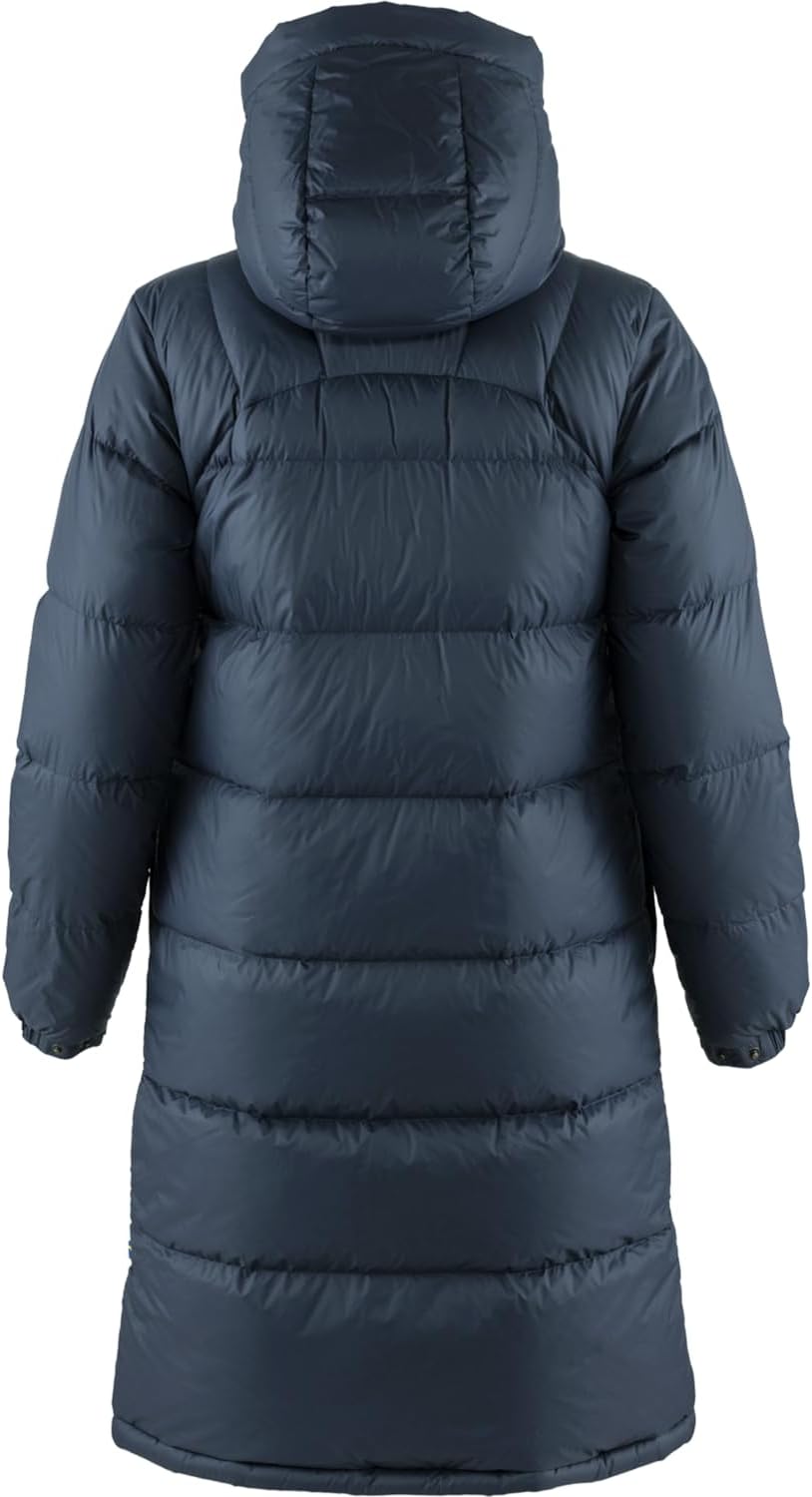 Fjallraven Expedition Long Down Women's Insulated Jacket - Water Resistant Navy