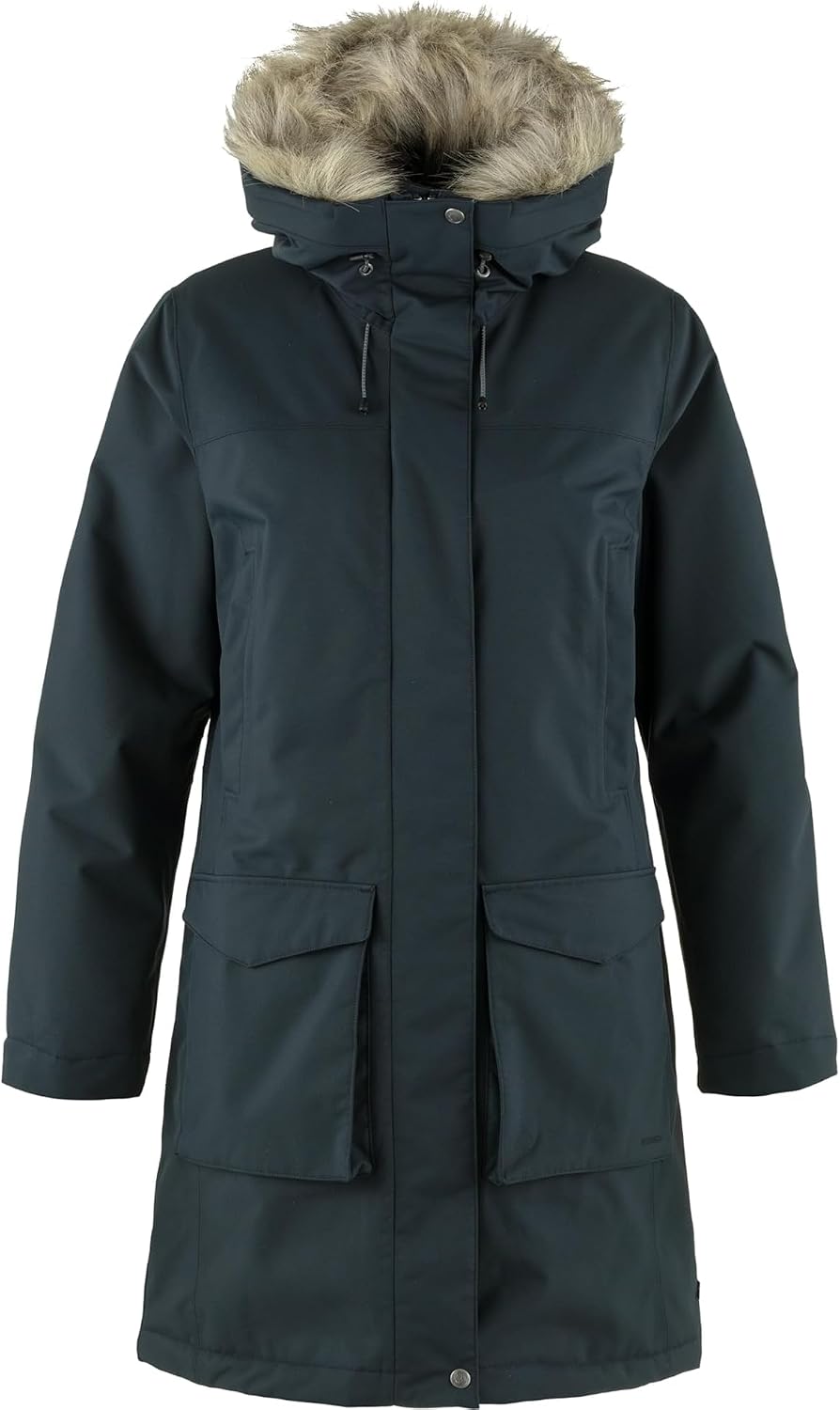 Fjallraven Nuuk Lite Parka Women's Winter Jacket, Dark Navy, L