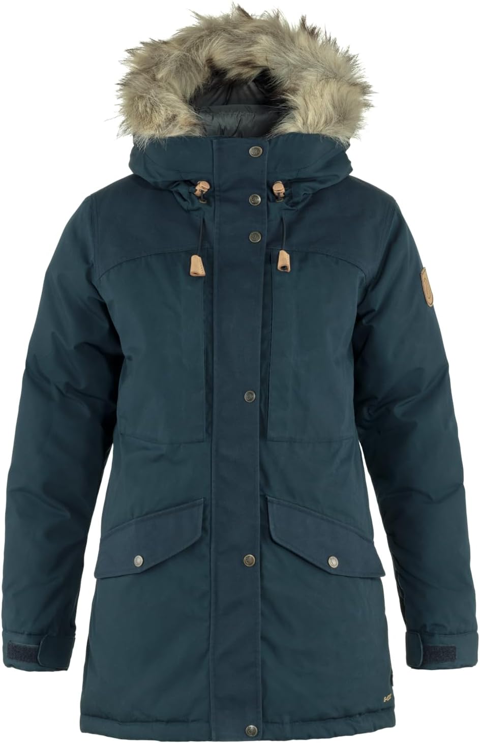 Fjällräven Singi Down Jacket Women's Coat - Insulated Warm Durable Winter Parka for Outdoor Use Dark Navy