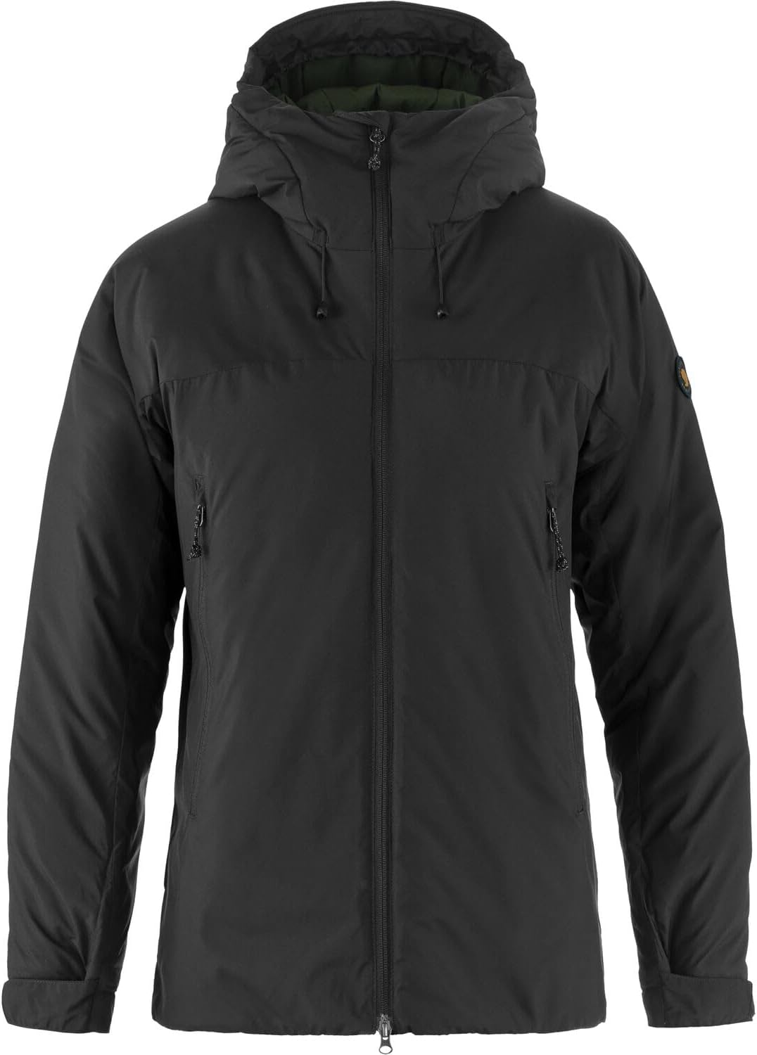 Fjallraven Bergtagen 130 Women's Insulated Full-Zip Midlayer Jacket Black/Deep Forest