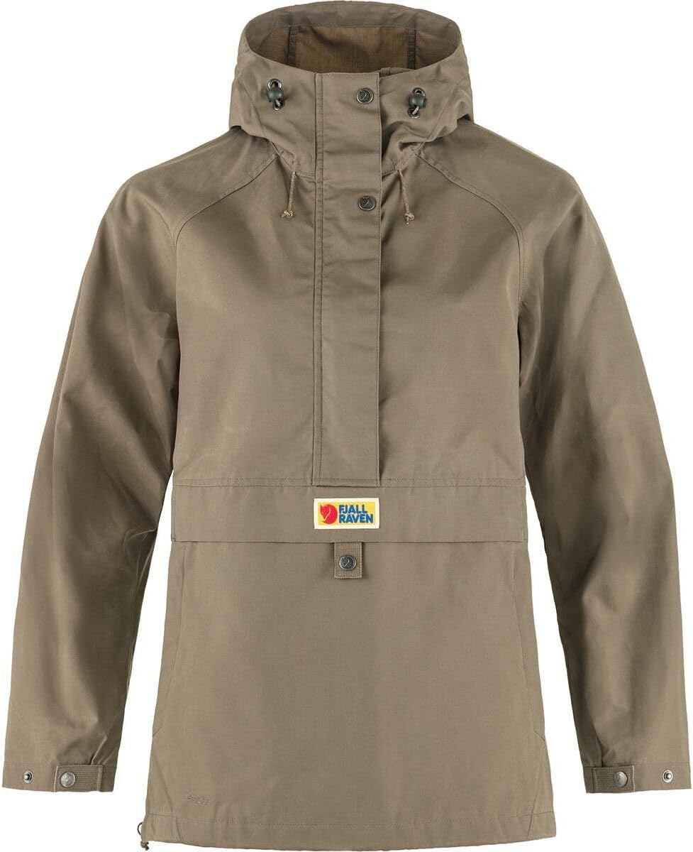 Fjallraven Vardag Men's Shell Anorak Jacket Suede Brown