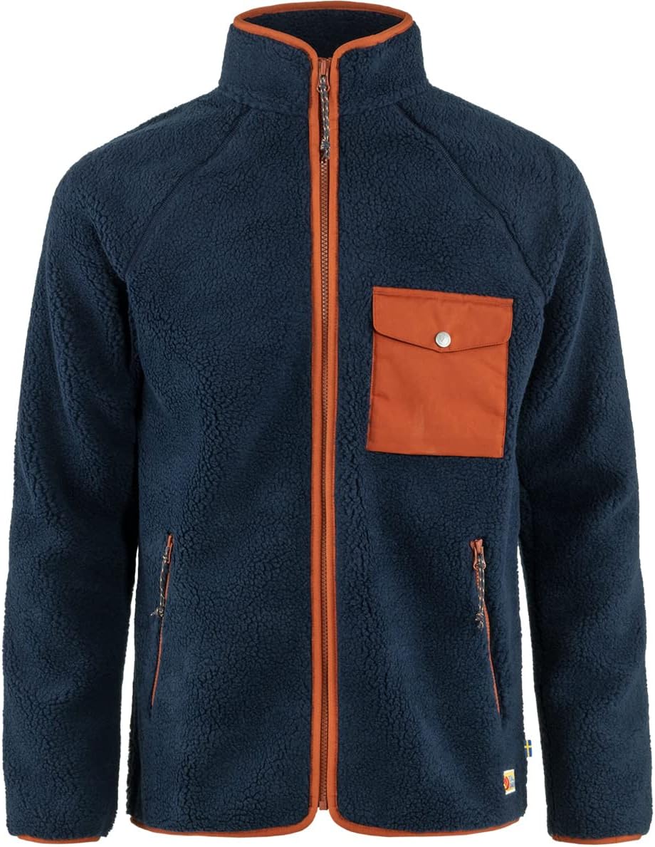 Fjällräven Women's Vardag Pile Fleece Navy/Autumn Leaf