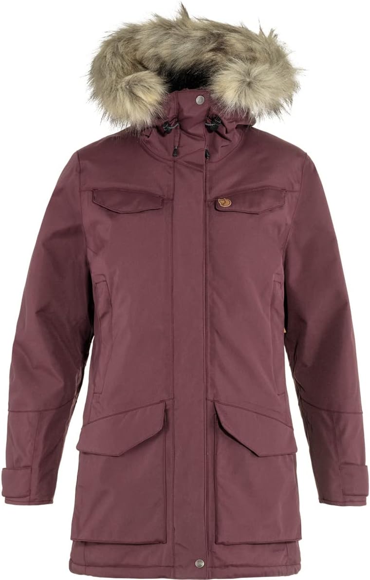 Fjällräven Nuuk Parka Women's Coat - Insulated Waterproof Durable Winter Jacket for Outdoor Wear Port