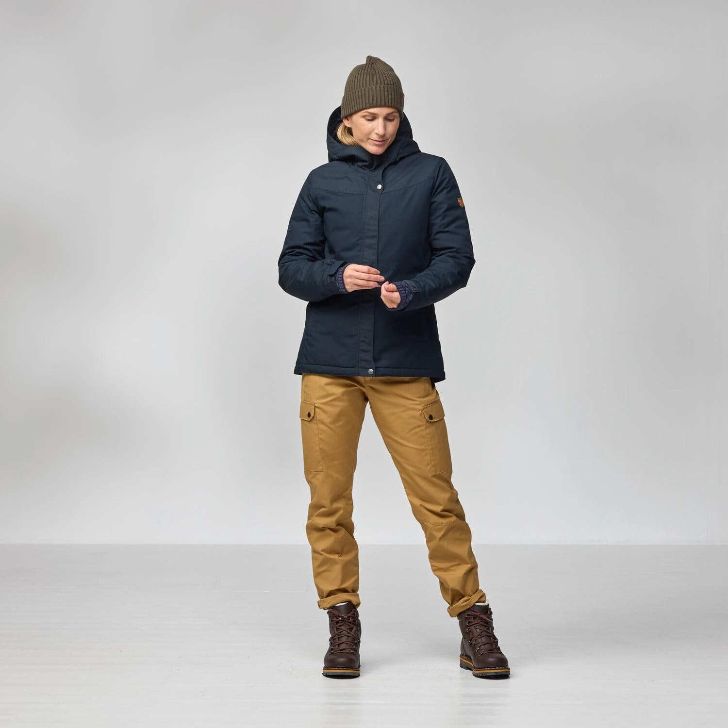 Fjallraven Stina Padded Women's Casual Jacket Fossil