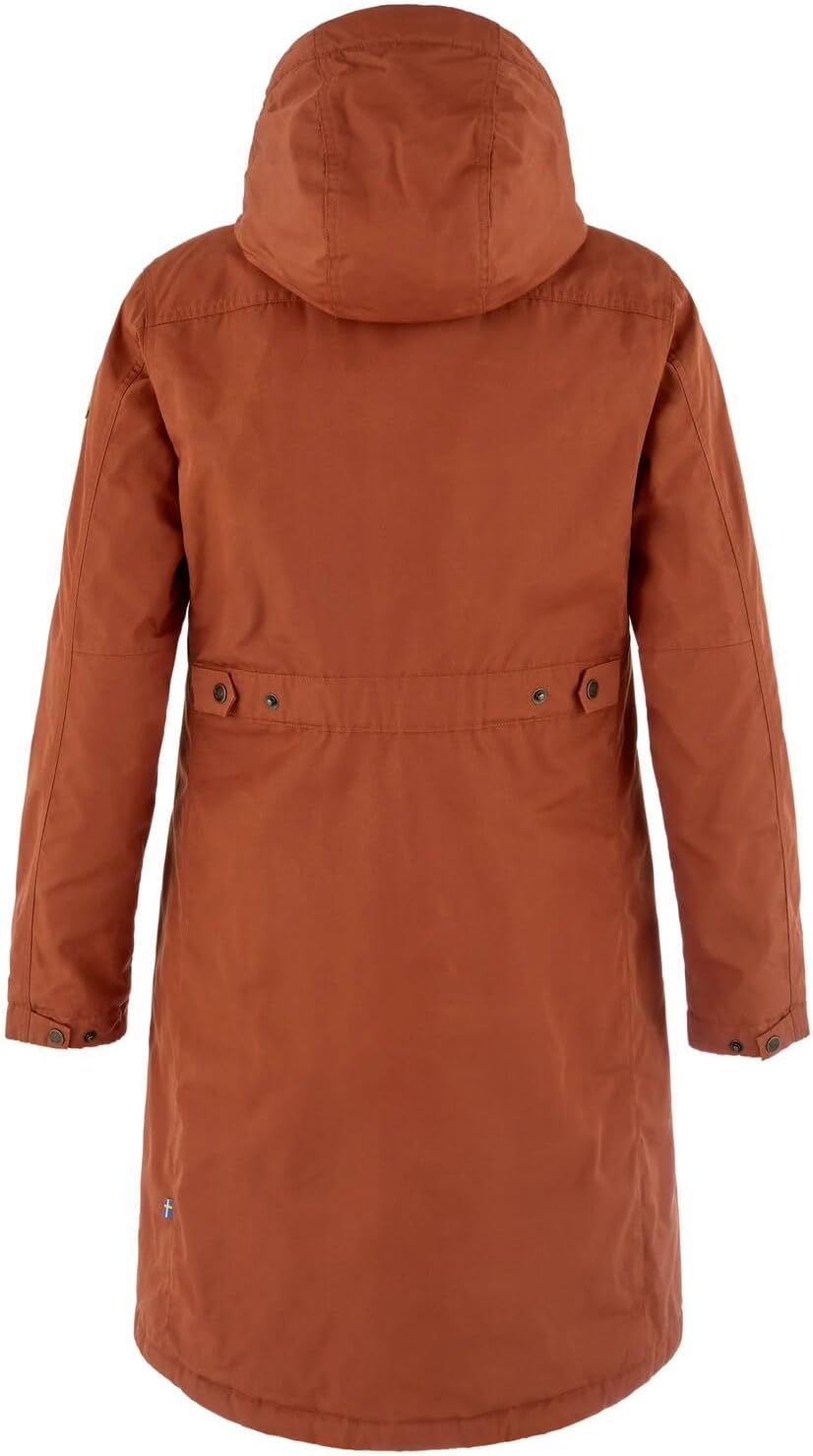Fjallraven Kiruna Hydratic Padded Women's Insulated Parka Jacket Autumn Leaf