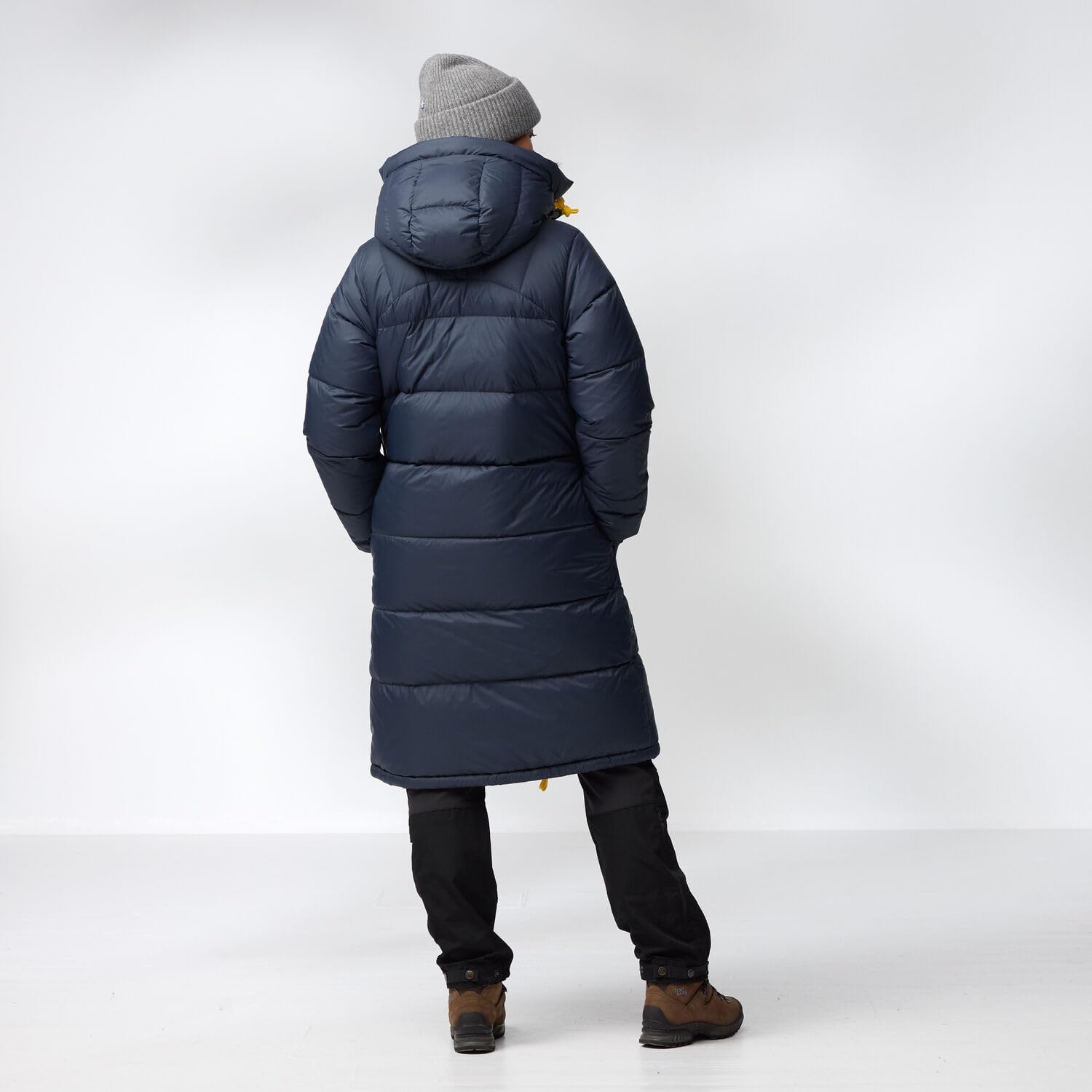 Fjallraven Expedition Long Down Women's Insulated Jacket - Water Resistant Fossil