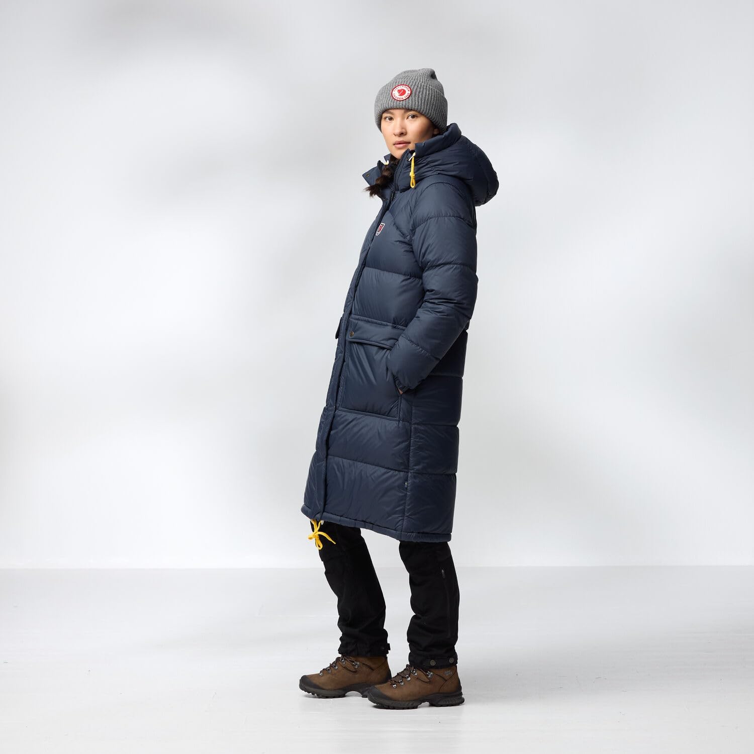 Fjallraven Expedition Long Down Women's Insulated Jacket - Water Resistant Fossil