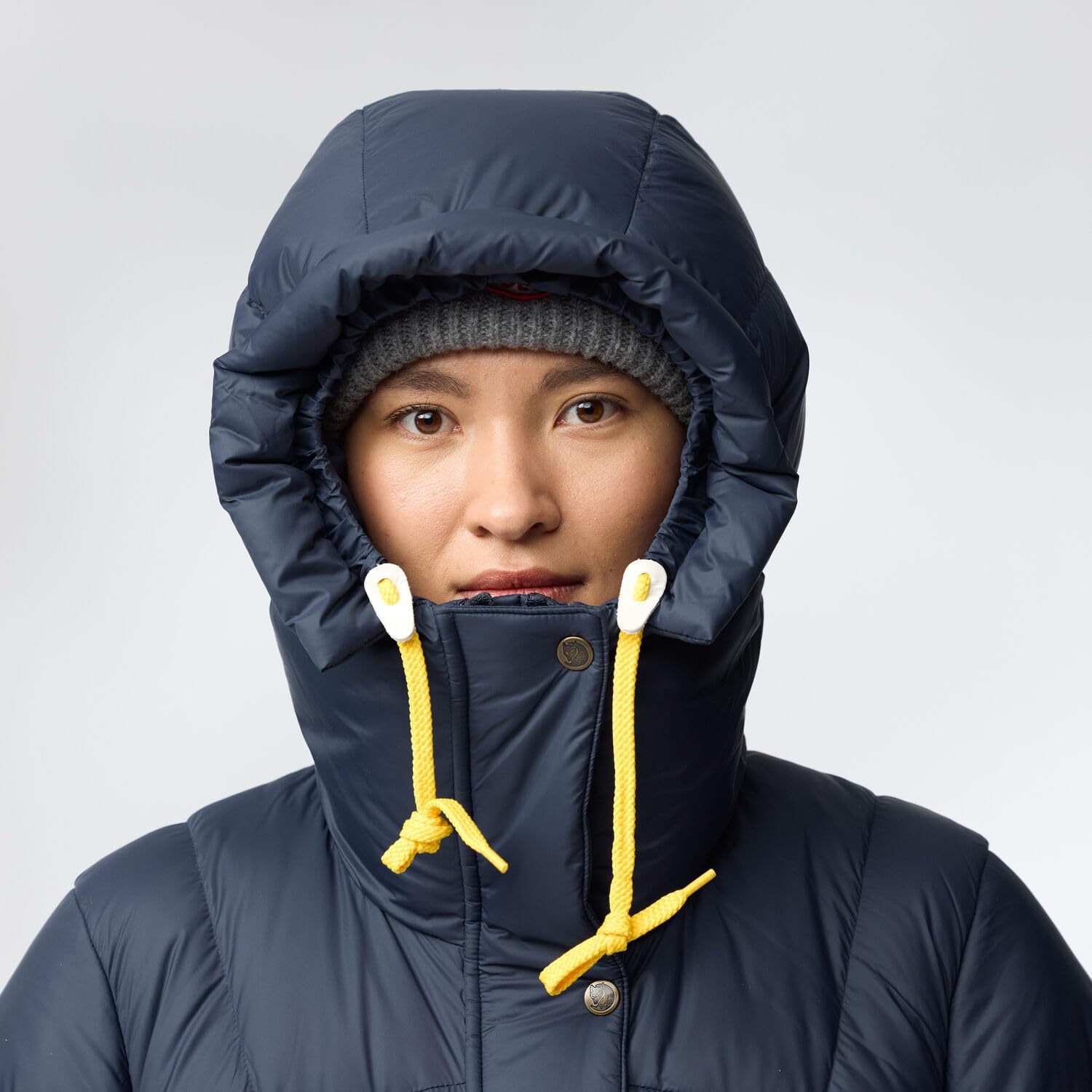 Fjallraven Expedition Long Down Women's Insulated Jacket - Water Resistant Fossil