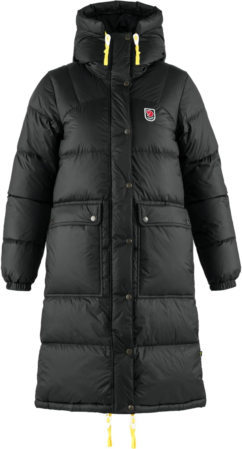 Fjallraven Expedition Long Down Women's Insulated Jacket - Water Resistant Black