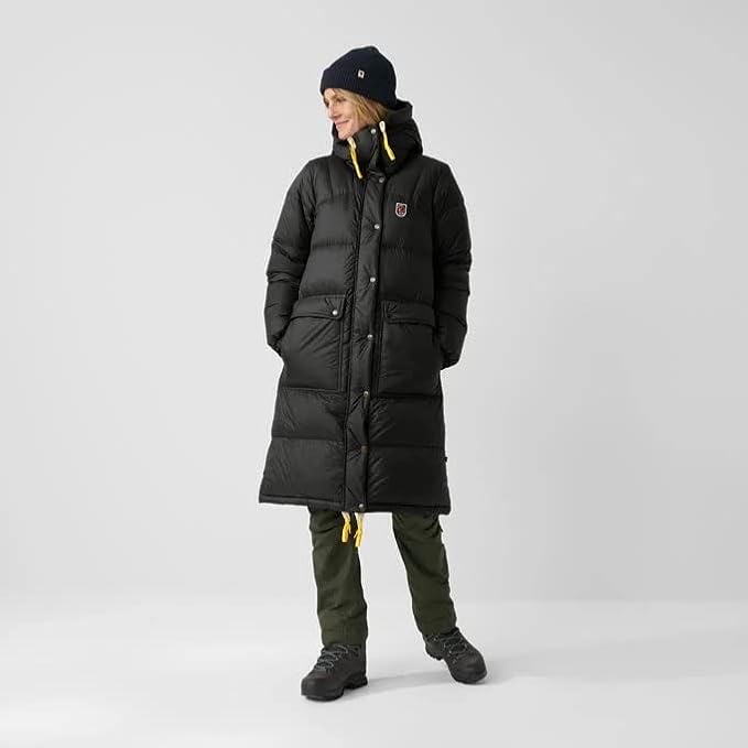 Fjallraven Expedition Long Down Women's Insulated Jacket - Water Resistant Black