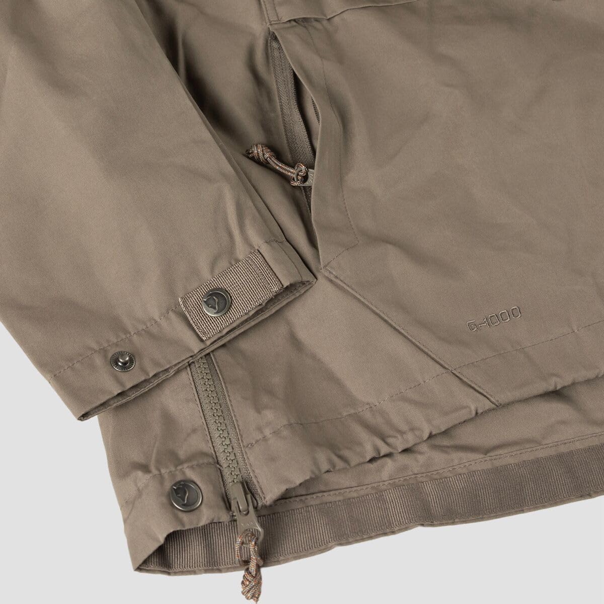 Fjallraven Vardag Men's Shell Anorak Jacket Suede Brown