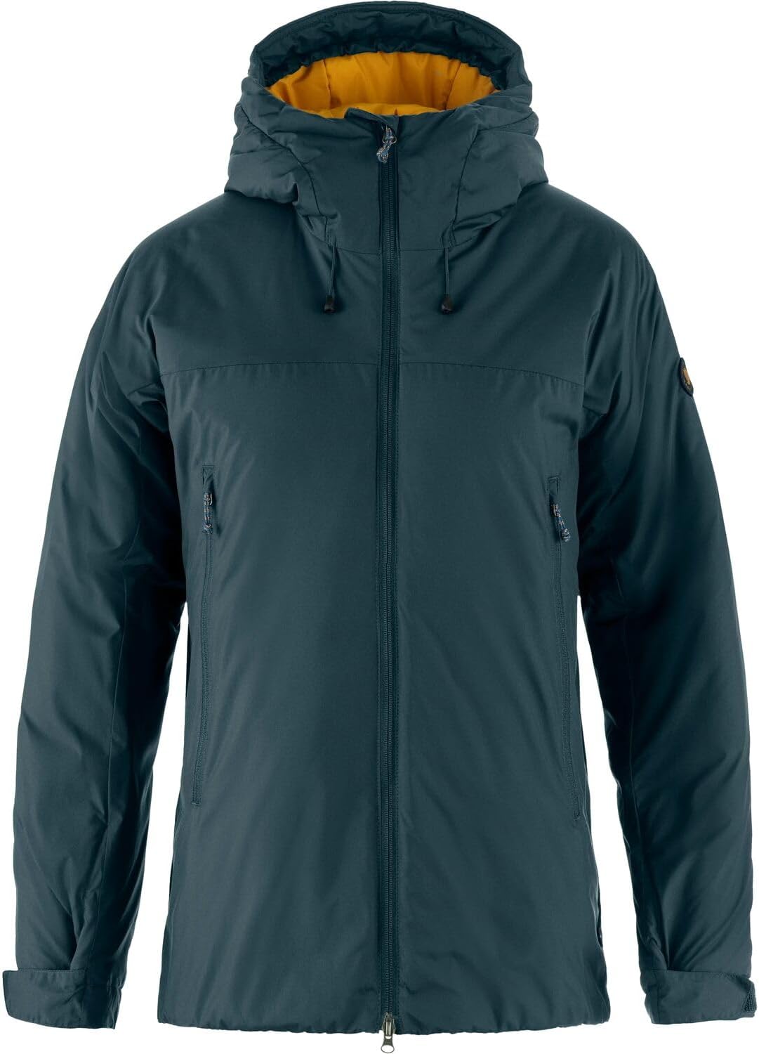 Fjallraven Bergtagen 130 Women's Insulated Full-Zip Midlayer Jacket Mountain Blue/Mustard Yellow