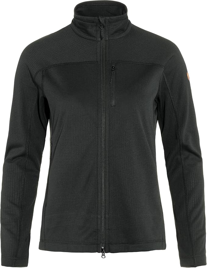 Fjällräven Abisko Lite Women's Fleece Jacket - Breathable, Comfortable, Lightweight Fleece Warmth - Hiking, Trekking Black
