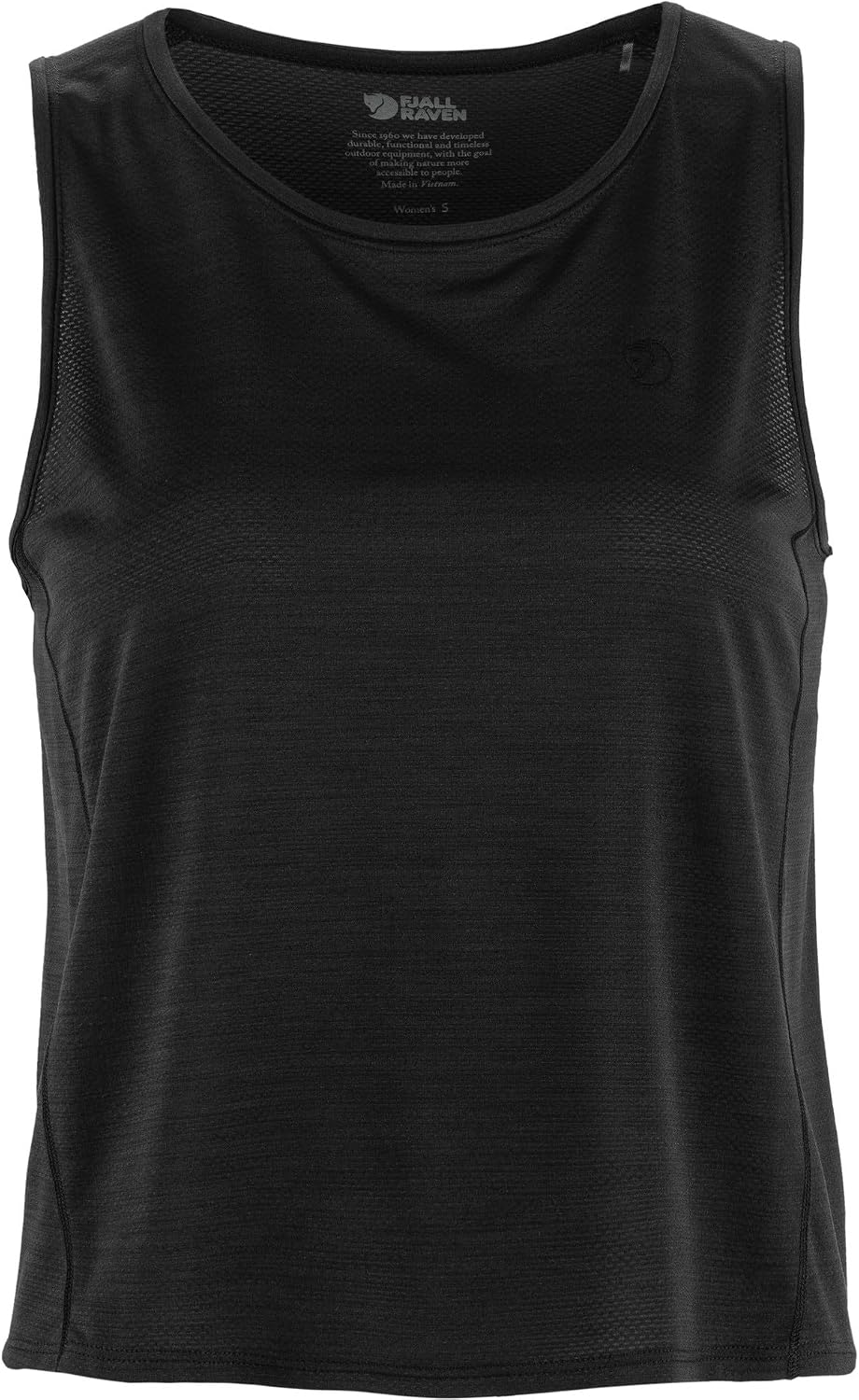 Fjällräven Abisko Lite Women's Tank - Comfortable, Lightweight, Breathable Fabric - Hiking, Travel, Workout Black