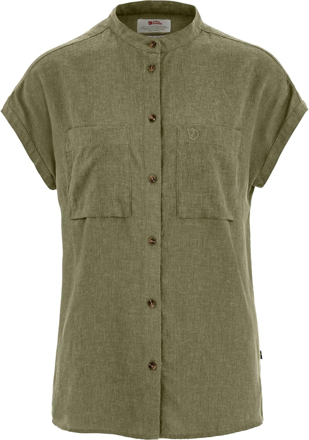 Fjällräven Women's Övik Hemp Shirt Short Sleeve Green
