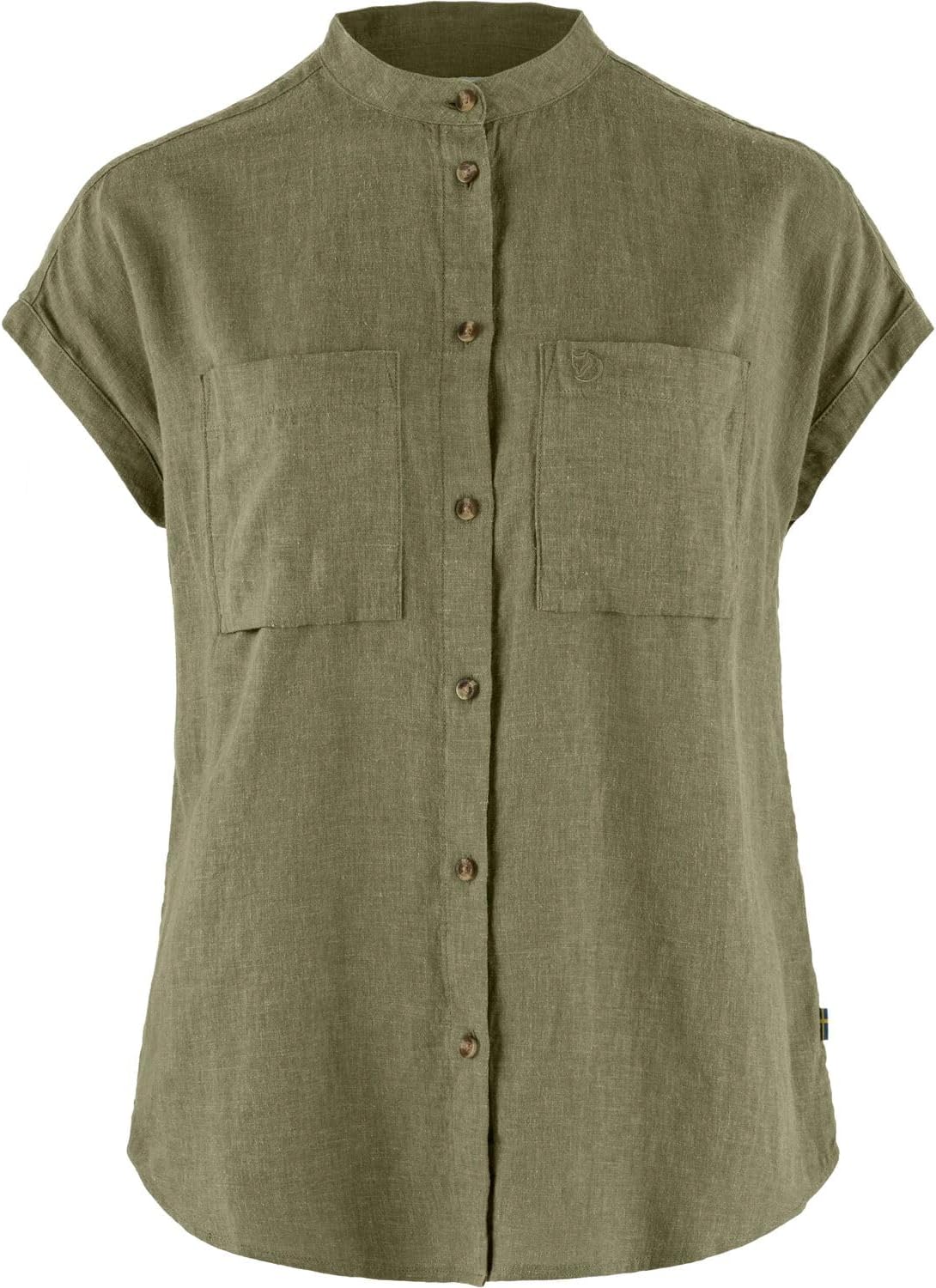 Fjällräven Women's Övik Hemp Shirt Short Sleeve Green